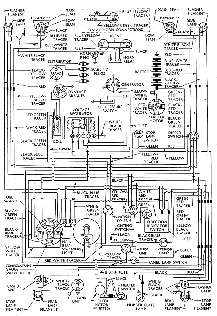 142: wiring diagram Thames 300E van 7 cwt DeLuxe | Classic ... 1993 mercedes 300e radio wiring diagram 