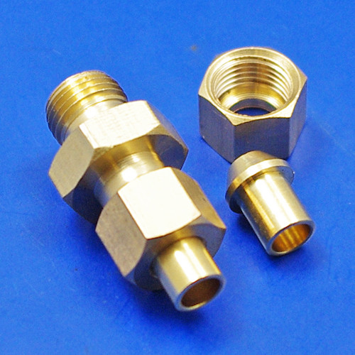 Equal ended union with solder nuts and nipples - 1/8