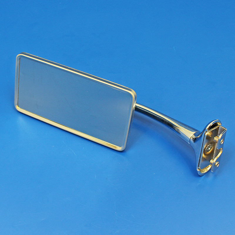 Clamp on mirror - Rectangular head, long arm