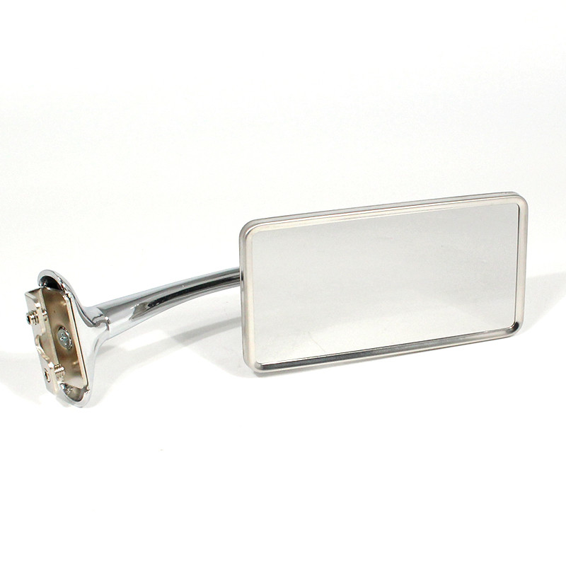 Clamp on mirror - Rectangular head, long arm