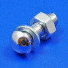 Chrome plated bumper bolt - Short, domed or flat head