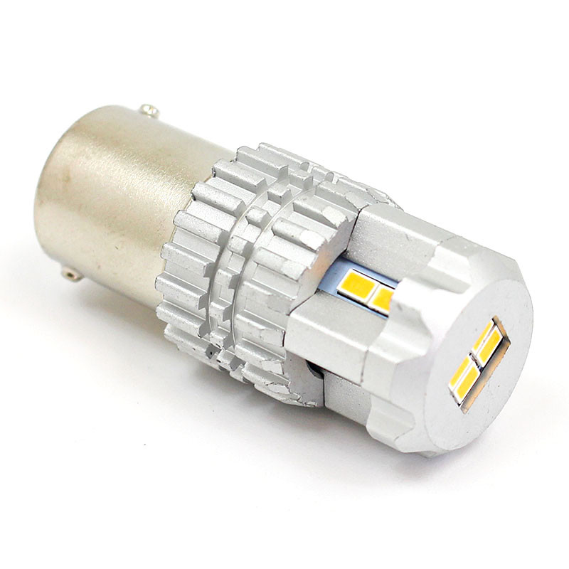 Warm White 12V LED Reversing/Indicator lamp - SCC BA15S fitting