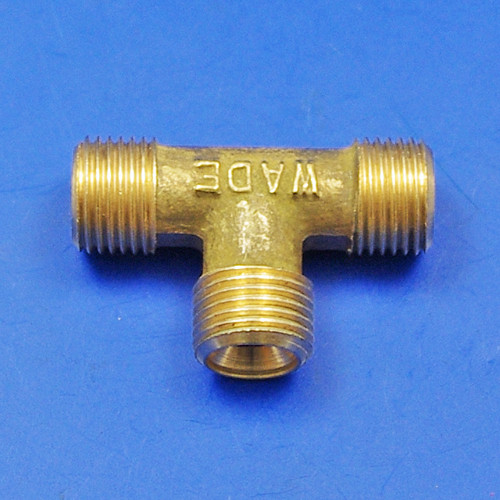 Solder nut type equal tee pieces - 1/8