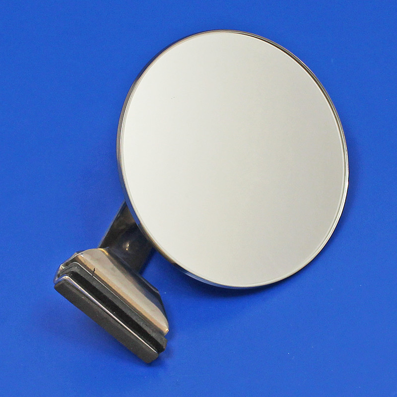 Large circular clamp on mirror - Quarterlight mount, 4 1/4
