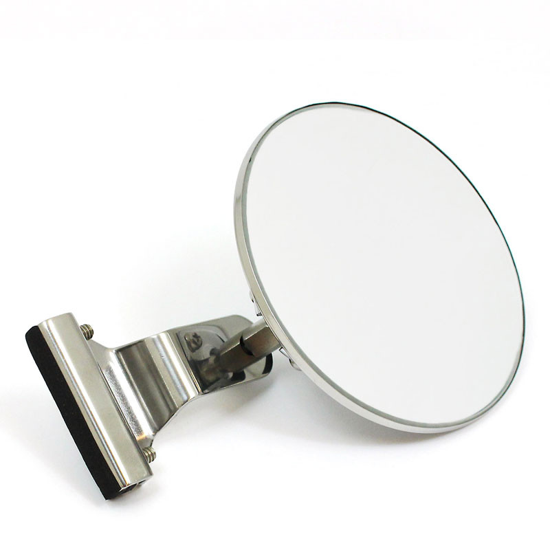 Large circular clamp on mirror - Quarterlight mount, 4 1/4