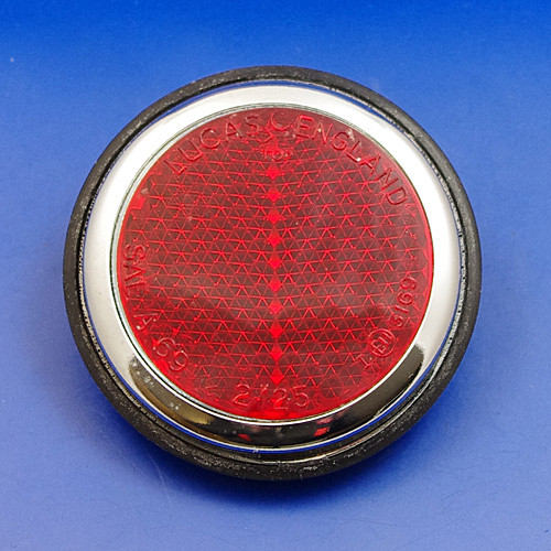 Large reflector with chrome rim - Equivalent to Lucas type RER14