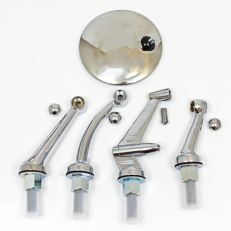 Swing back mirror - 107mm diameter Round head