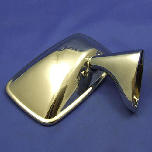 Classic door mounted rear view mirror - Chrome - Right hand side