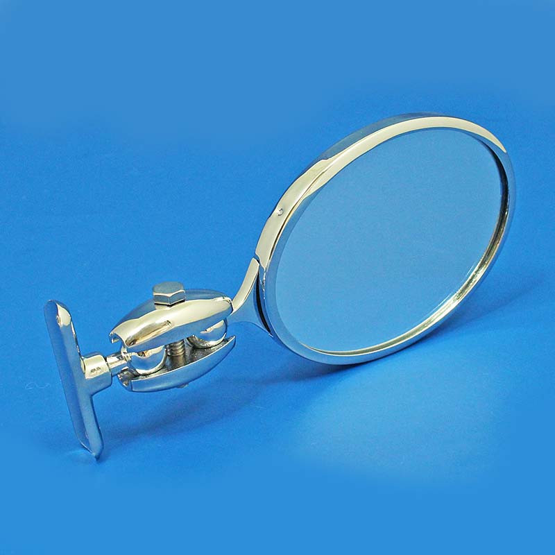 Oval rear view mirror - Equivalent to Desmo 263 model, stamped Desmo