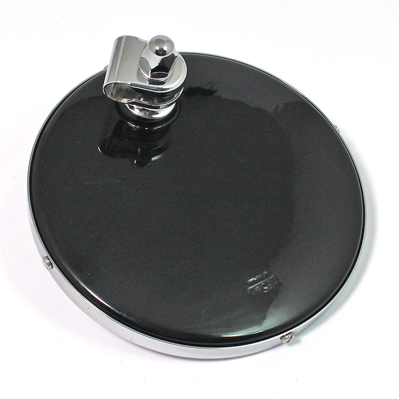 Round rear view mirror - Round rear view mirror - Black back, stamped 'Desmo' with Chrome or Nickel Rim - Round exterior mirror, 5 5/8