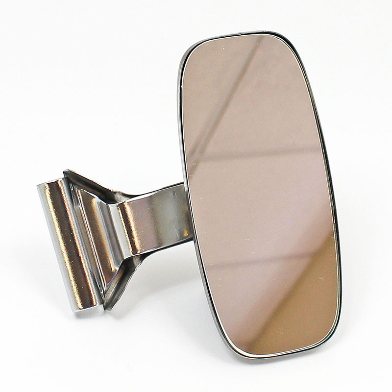 Clamp on mirror - Quarterlight mount, straight bracket, narrow head