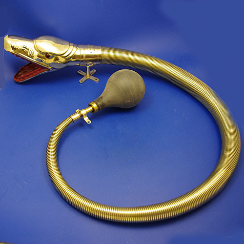 Boa constrictor Serpent head horn - Boa constrictor (serpent head) horn in Brass