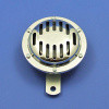 Small electric horn - 12 volt, chrome grille