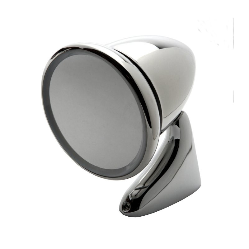 Tex door mounted bullet mirror - Right hand, stainless steel