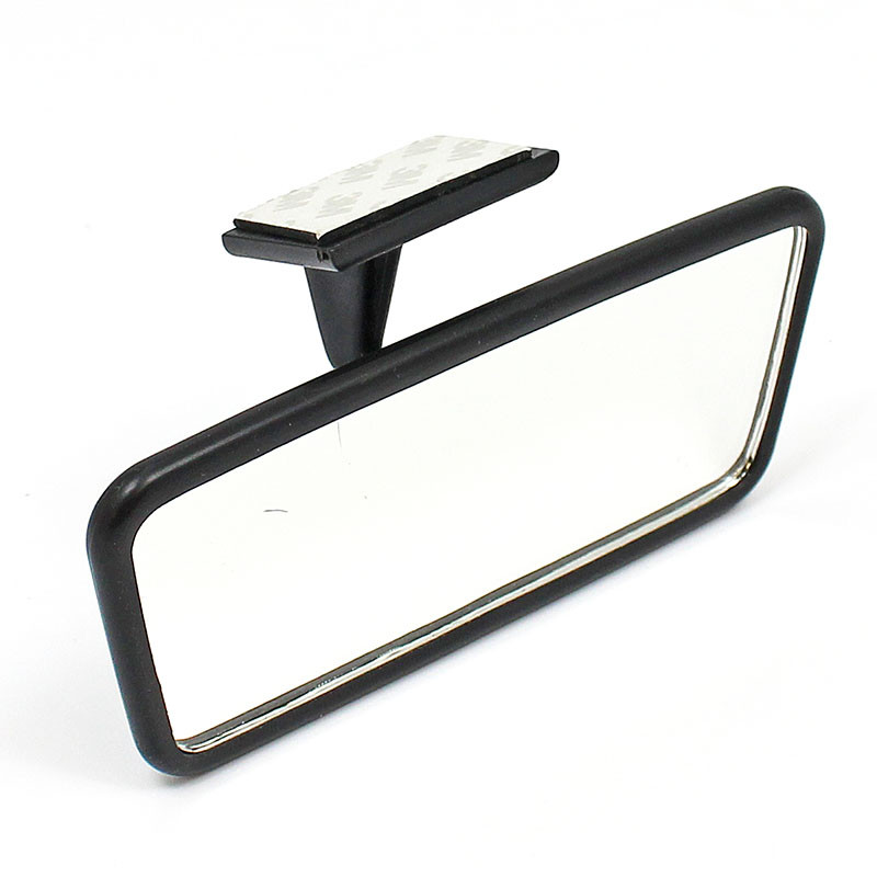 Self adhesive interior mirror - Small, black PLASTIC head