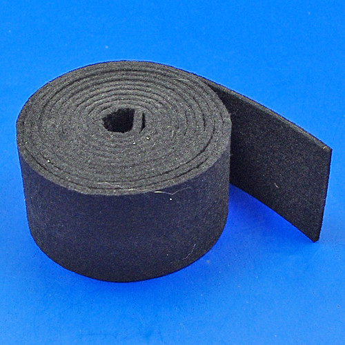 Black felt strip - Various thicknesses and widths - 50mm x 3mm
