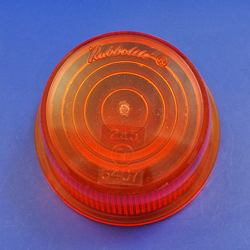 Spare lenses for Rubbolite 'Number 25' type lamps - Amber lens