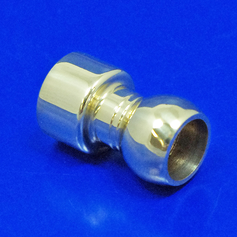 Single point mounting stud - For our CA1262 and 653 mirrors - Polished brass single point mounting stud