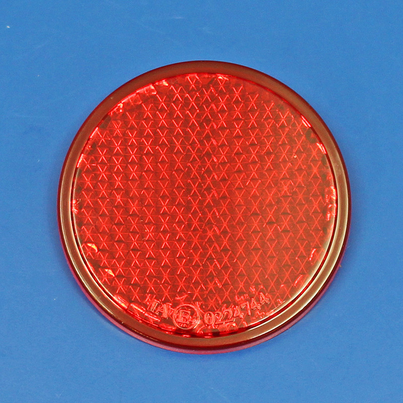 Red reflector disc - 40mm diameter