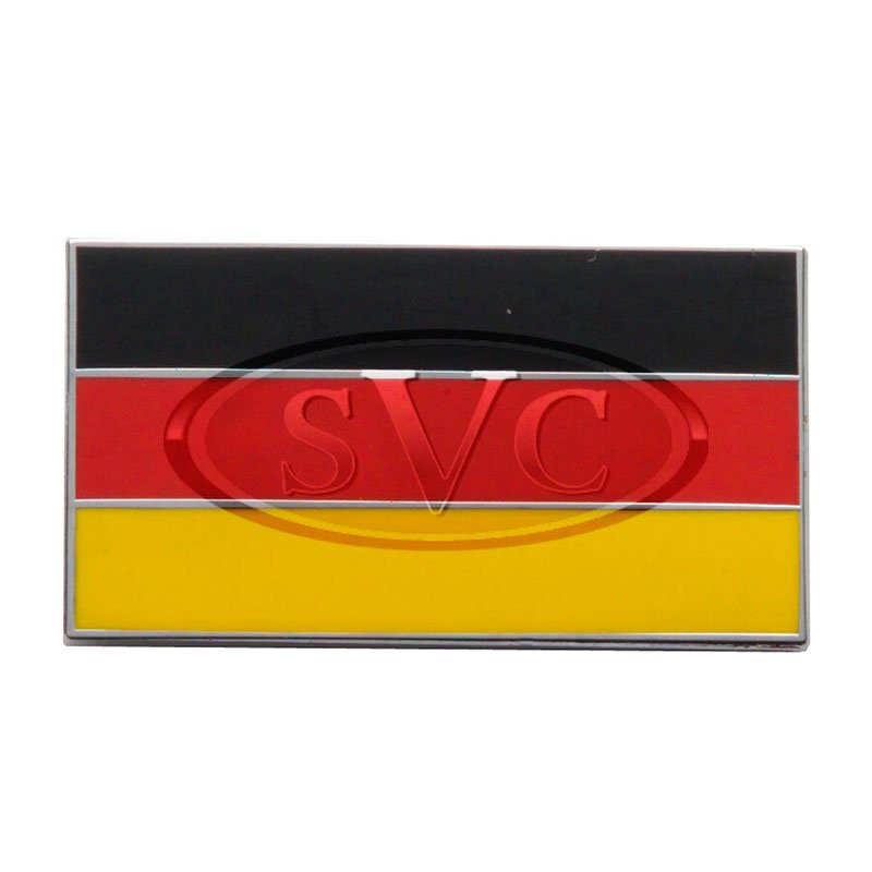 German enamelled 38mm flag badge, self adhesive