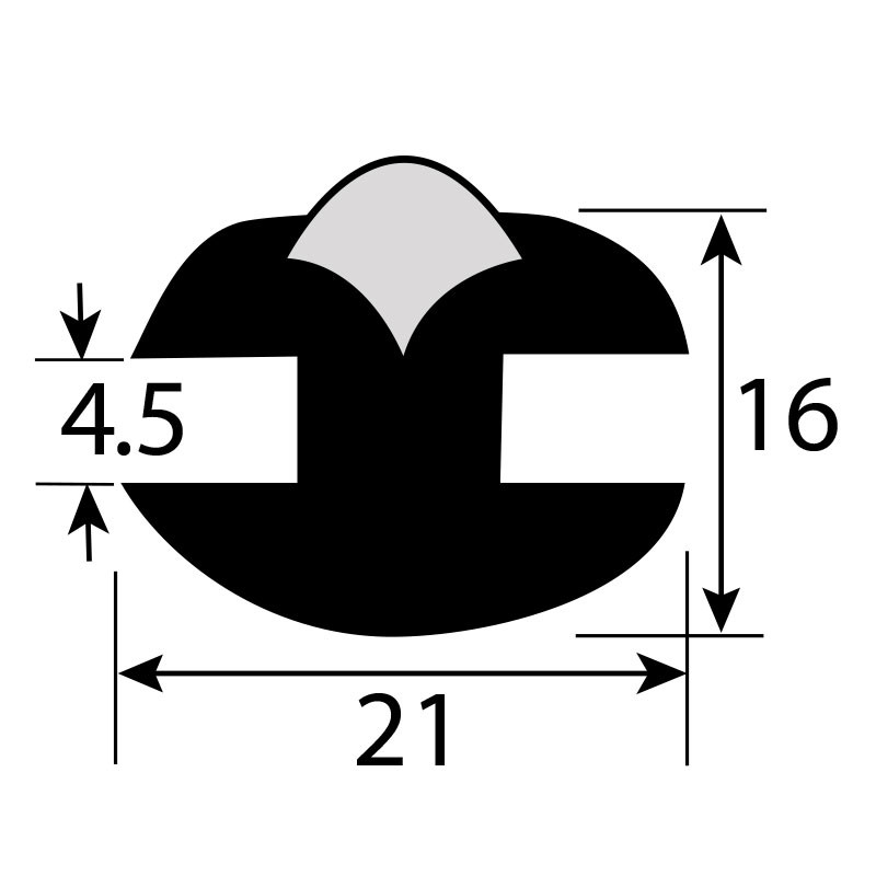 Window Rubber extrusion - Glazing strip