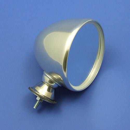 Rear view racing mirror - Single bolt fixing, alloy