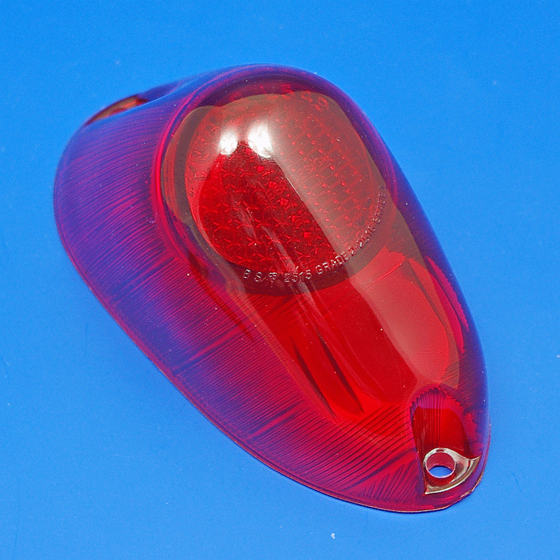 Replacement red lens for 53330 (equivalento to Lucas L549) type lamps