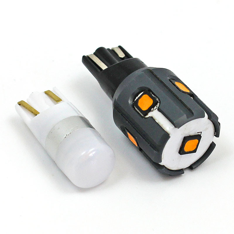 LED bulb kit for Lucas Type 1130 lamps converted to Side Light/indicator functionality with WEDGE T10 bulb holders