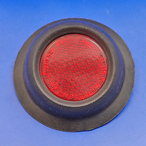 Angled rubber red reflector, equivalent to Lucas type RER2 - reflector