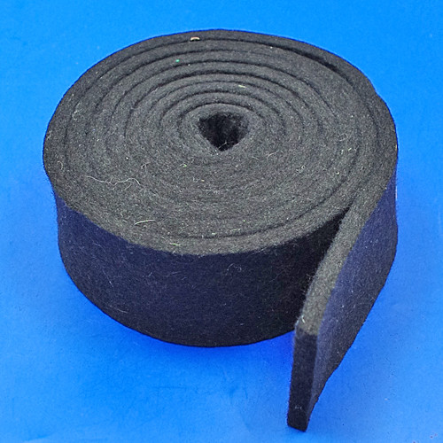 Black felt strip - Various thicknesses and widths - 50mm x 6mm