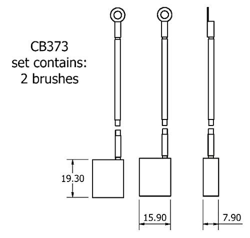 Dynamo and starter brush sets - CB373 dynamo brush set