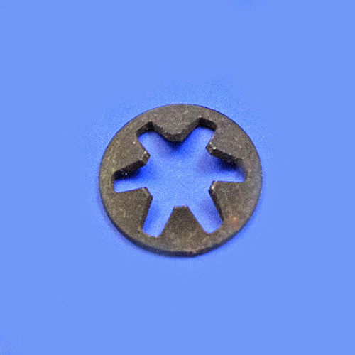 Badge fixing spire clip - for 4.9mm diameter badge pin/post