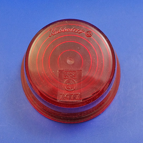 Spare lenses for Rubbolite 'Number 25' type lamps - Red lens