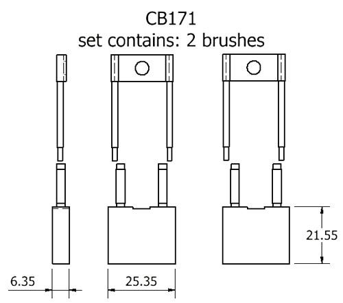 Dynamo and starter brush sets - CB171 starter brush set