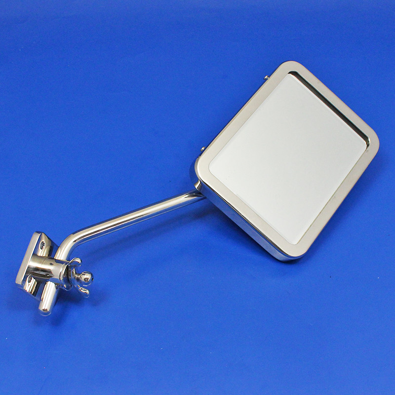 Heavy veteran or Edwardian pattern 'Toby' rectangular mirror - 6 3/4