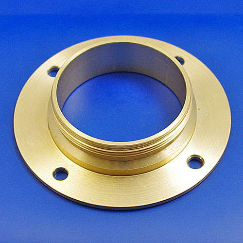 Filler cap adapter neck - Thread 2 1/2“ x 16 TPI - Self colour brass