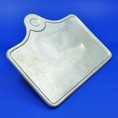 Cast aluminium number plate/backplate Square with CENTRE lamp bracket