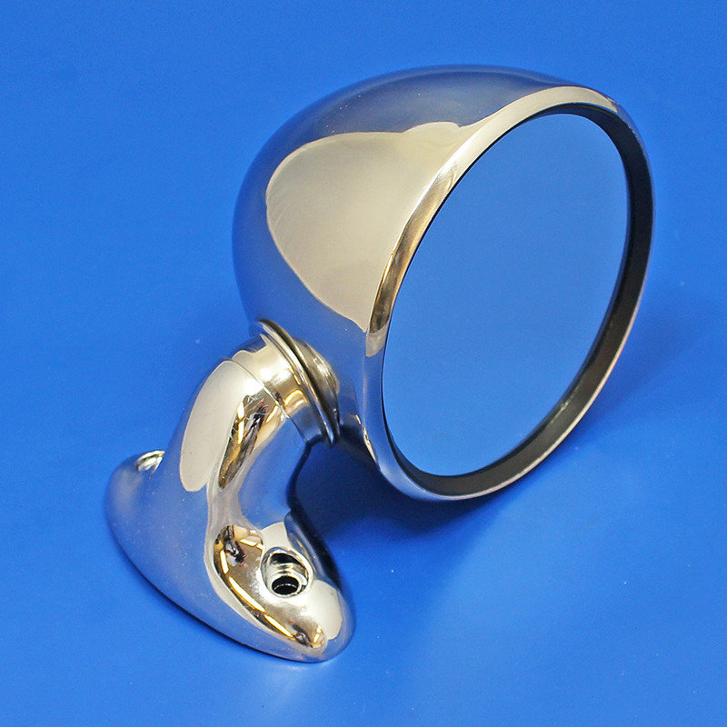 Door or wing mounted exterior mirror- Bullet style, Right Hand