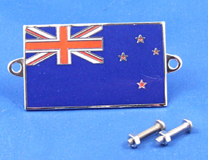 Enamel nationality flag badge / plaque New Zealand