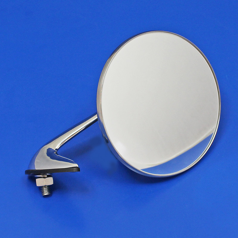 Rear view mirror - 112mm head diameter, chrome (PAIR)
