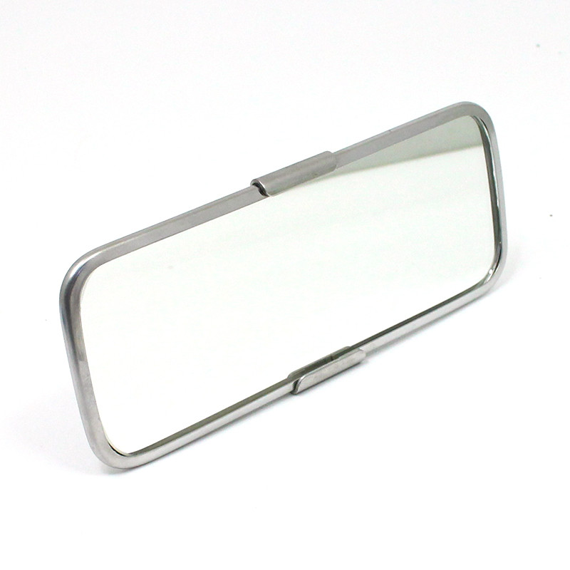 Classic rear view mirror - Rod mounted, stainless steel