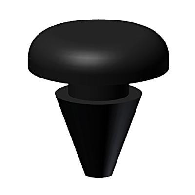 Rubber buffer and stop - 20mm diameter x 6mm high top section