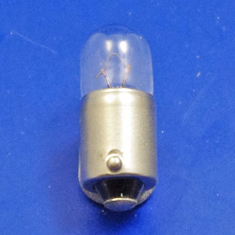 6 volt single contact MCC BA9S 2 watt auto bulb - 9mm tubular