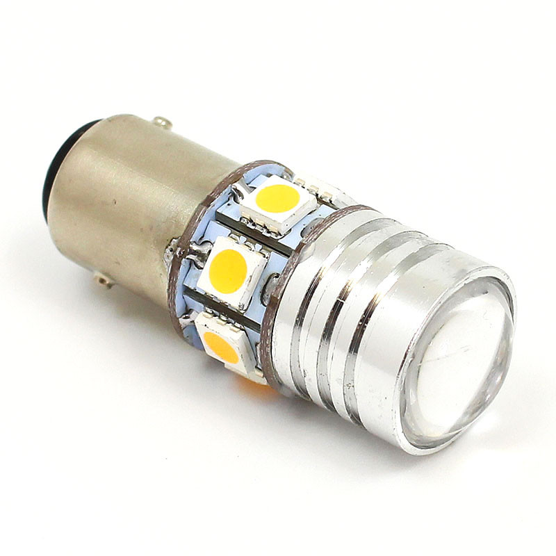 Warm White & Red 6V (NEG) LED Combined Stop, Tail & NP lamp - OSP BAY15D fitting