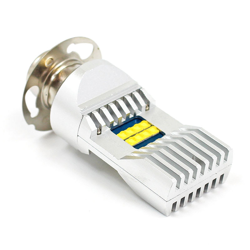 White premium 6, 12 & 24V LED Headlamp - APF P15S 30 (Single Contact) base