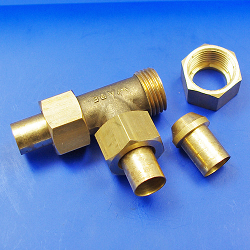 Imperial Tapered Threaded Compression Fittings - Brass (1/4 BSP)