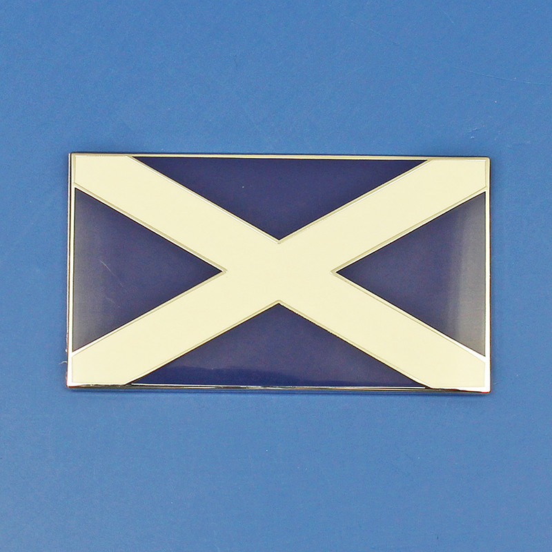 Scottish flag - 50mm self adhesive enamelled badge