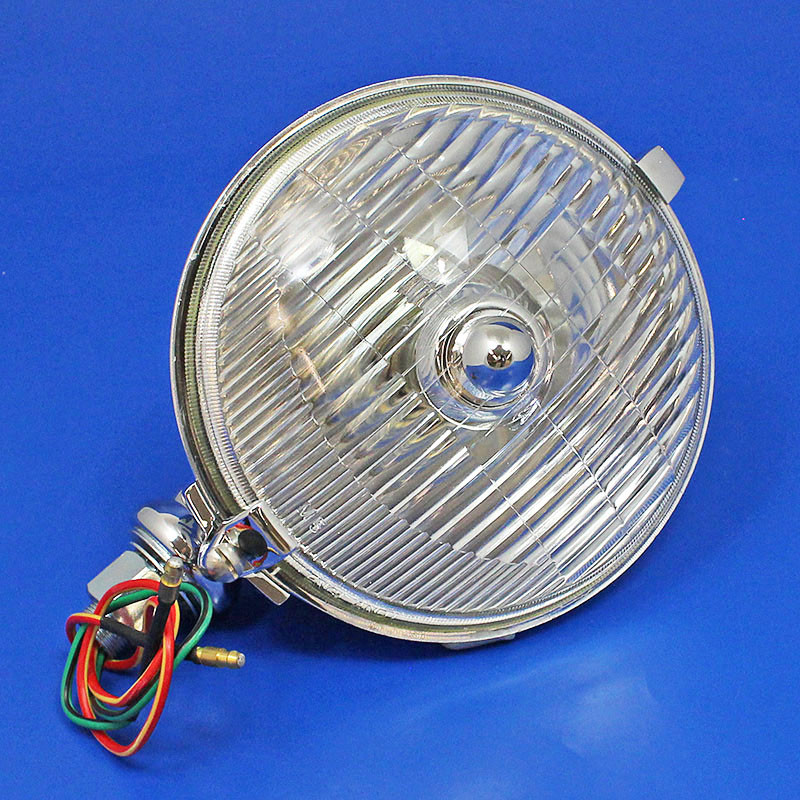 Base mounted fog lamp with plain finial - Equivalent to Lucas SFT576 type