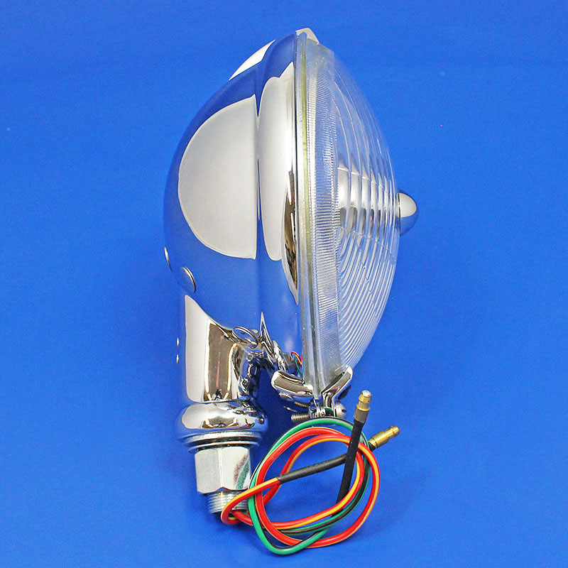 Base mounted fog lamp with plain finial - Equivalent to Lucas SFT576 type
