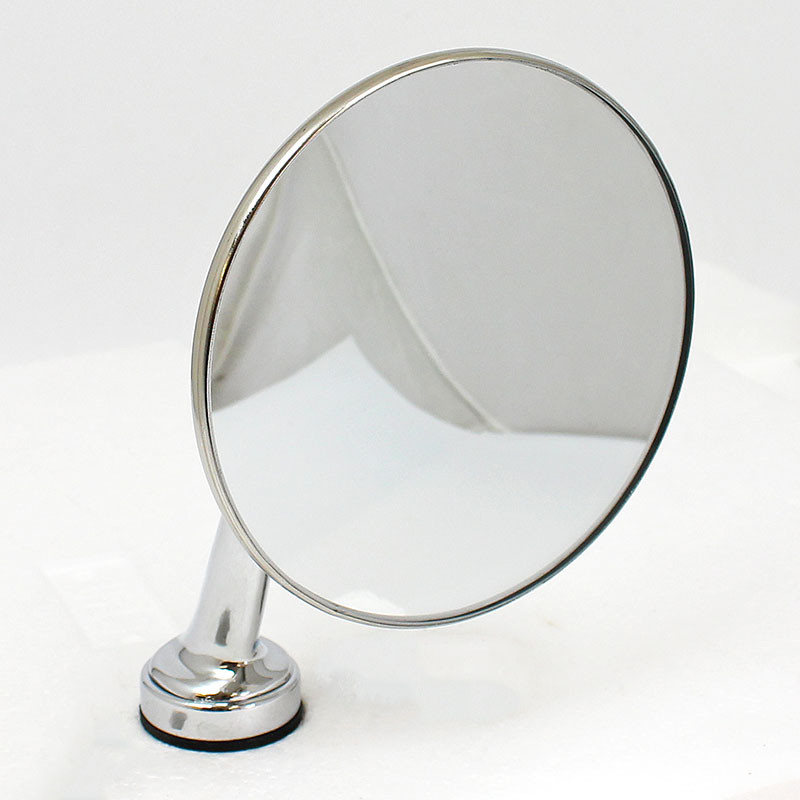Swing back mirror - 107mm diameter Round head - Round head with SHORT arm and CONVEX glass